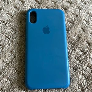 APPLE iphone x silicone case (BLUE)